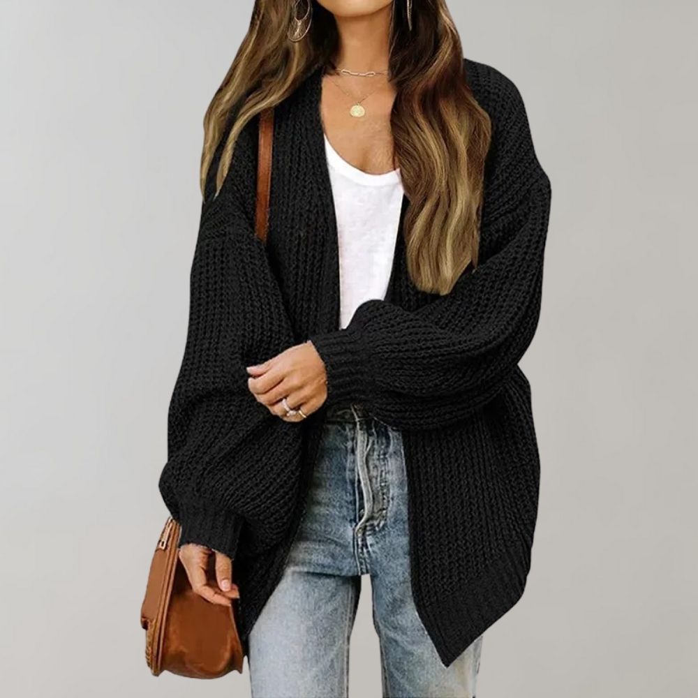 Chunky Open-Front Cardigan