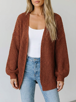 Chunky Open-Front Cardigan