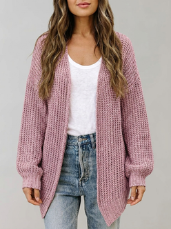Chunky Open-Front Cardigan