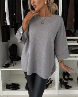 Side Button Relaxed Jumper