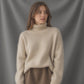 Amelia Roll Neck Jumper Ribbed Cuffs