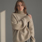 Amelia Roll Neck Jumper Ribbed Cuffs