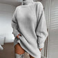 Ribbed Roll Neck Jumper Dress