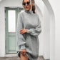 Ribbed Roll Neck Jumper Dress