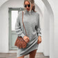 Ribbed Roll Neck Jumper Dress