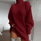 Ribbed Roll Neck Jumper Dress