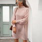 Ribbed Roll Neck Jumper Dress