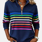 Rainbow Quarter-Zip Jumper