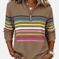 Rainbow Quarter-Zip Jumper