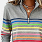 Rainbow Quarter-Zip Jumper