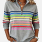 Rainbow Quarter-Zip Jumper