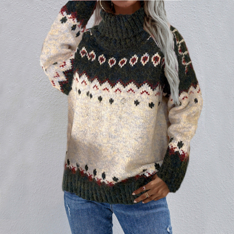 Fair Isle Roll Neck Jumper