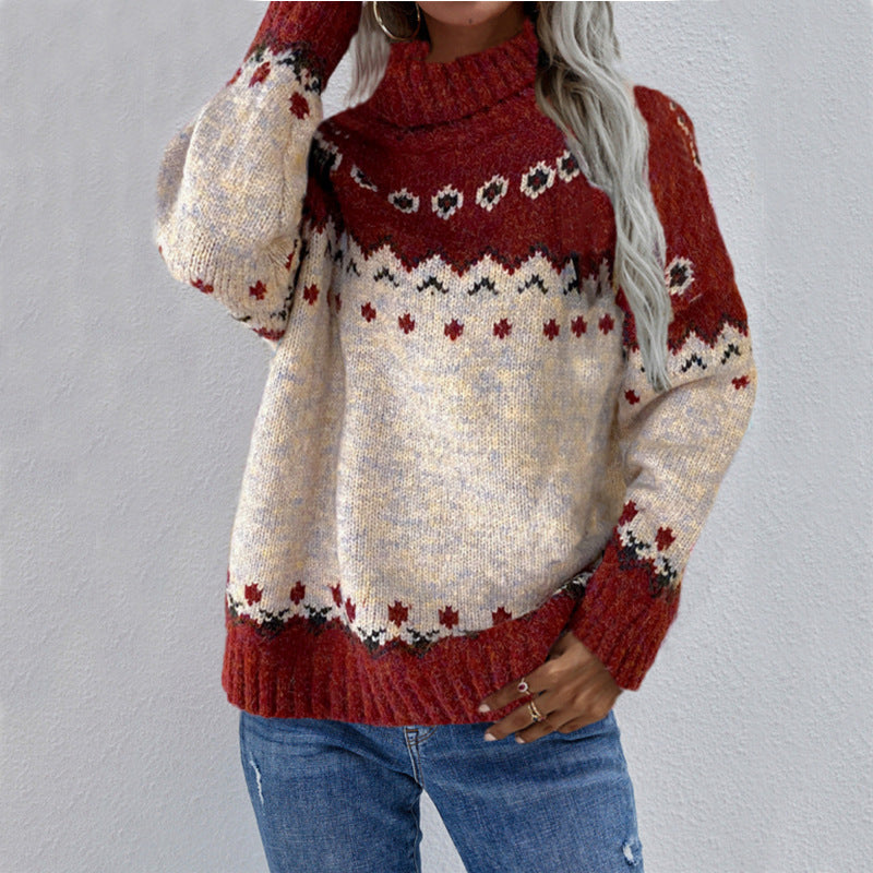 Fair Isle Roll Neck Jumper