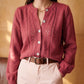 Pointelle Cable Cardigan