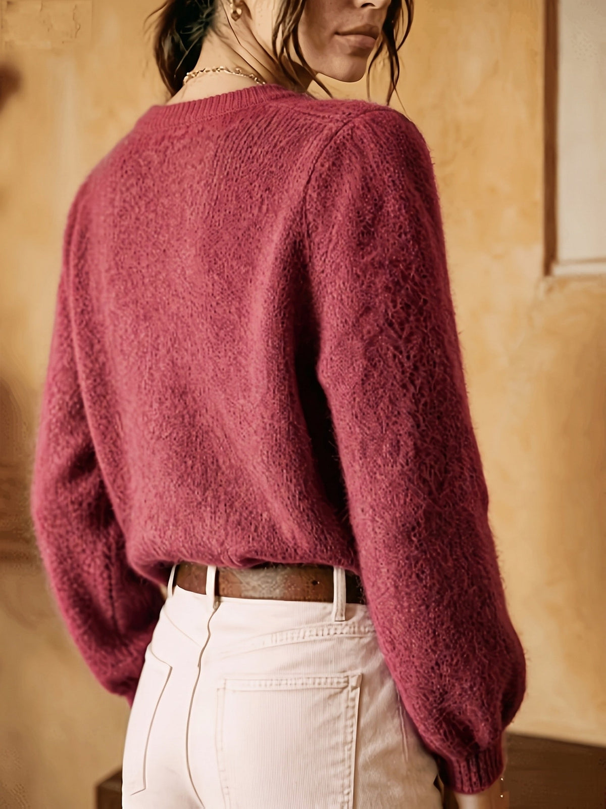 Pointelle Cable Cardigan