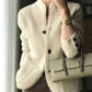 Open Knit Button Cardigan