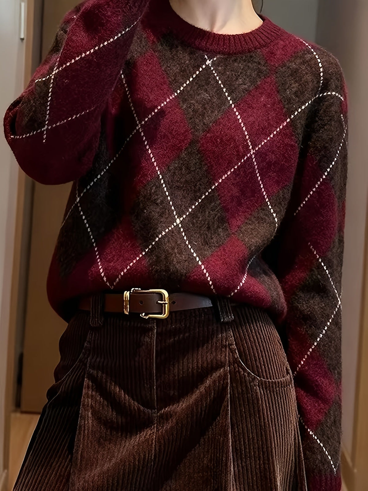 Argyle Crewneck Jumper