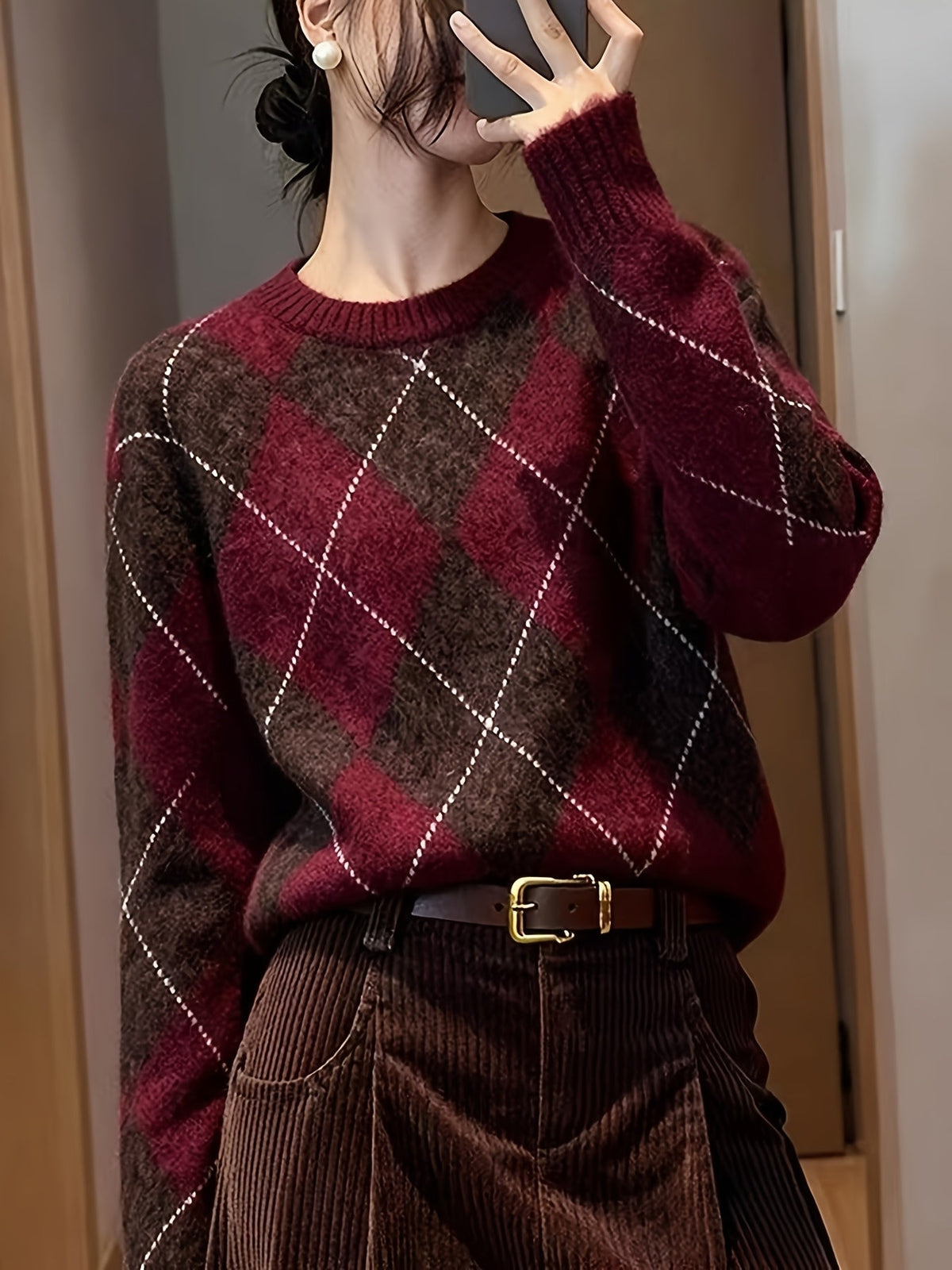 Argyle Crewneck Jumper
