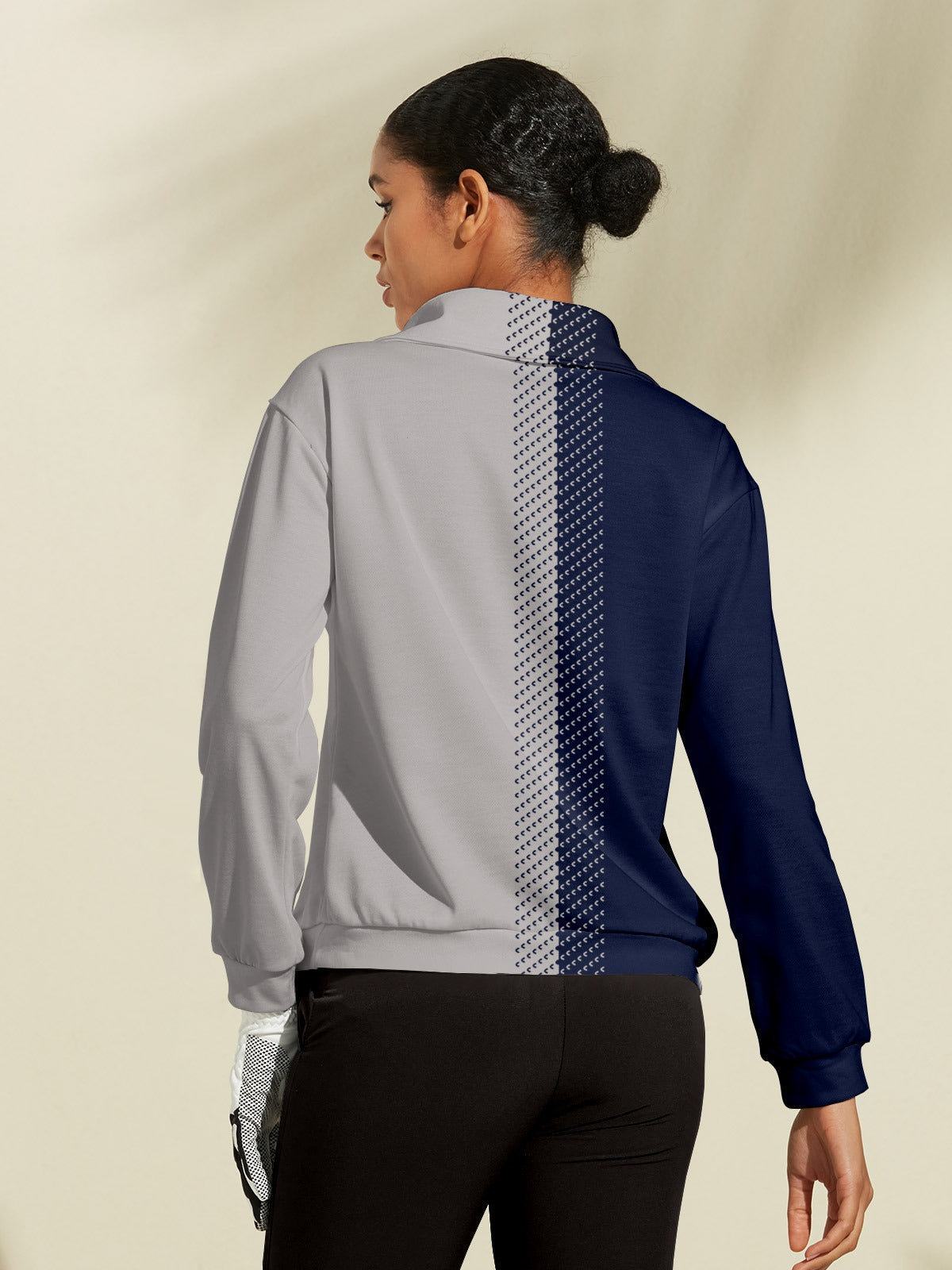 Colour Block Half-Zip Pullover
