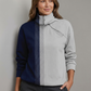 Colour Block Half-Zip Pullover