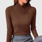 Mock Neck Fitted Top