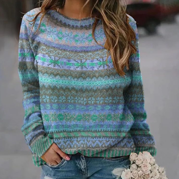 Striped Fair Isle Jumper
