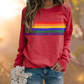 Rainbow Stripe Sweatshirt