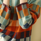 Checkerboard Stand Collar Jumper