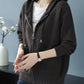 Zip-Up Drawstring Hoodie