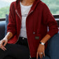 Zip-Up Drawstring Hoodie