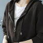 Zip-Up Drawstring Hoodie