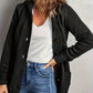 Fleece-Lined Hooded Cable Cardigan