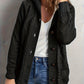 Fleece-Lined Hooded Cable Cardigan