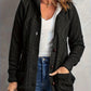 Fleece-Lined Hooded Cable Cardigan