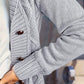Fleece-Lined Hooded Cable Cardigan