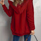 Fleece-Lined Hooded Cable Cardigan