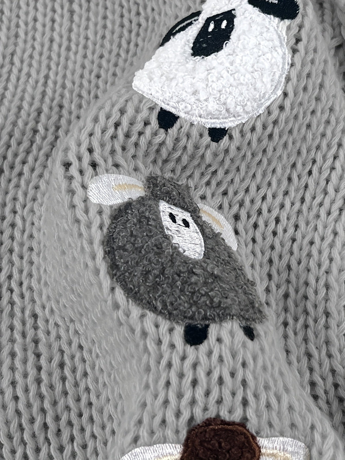 Sheep Hooded Chunky Cardigan
