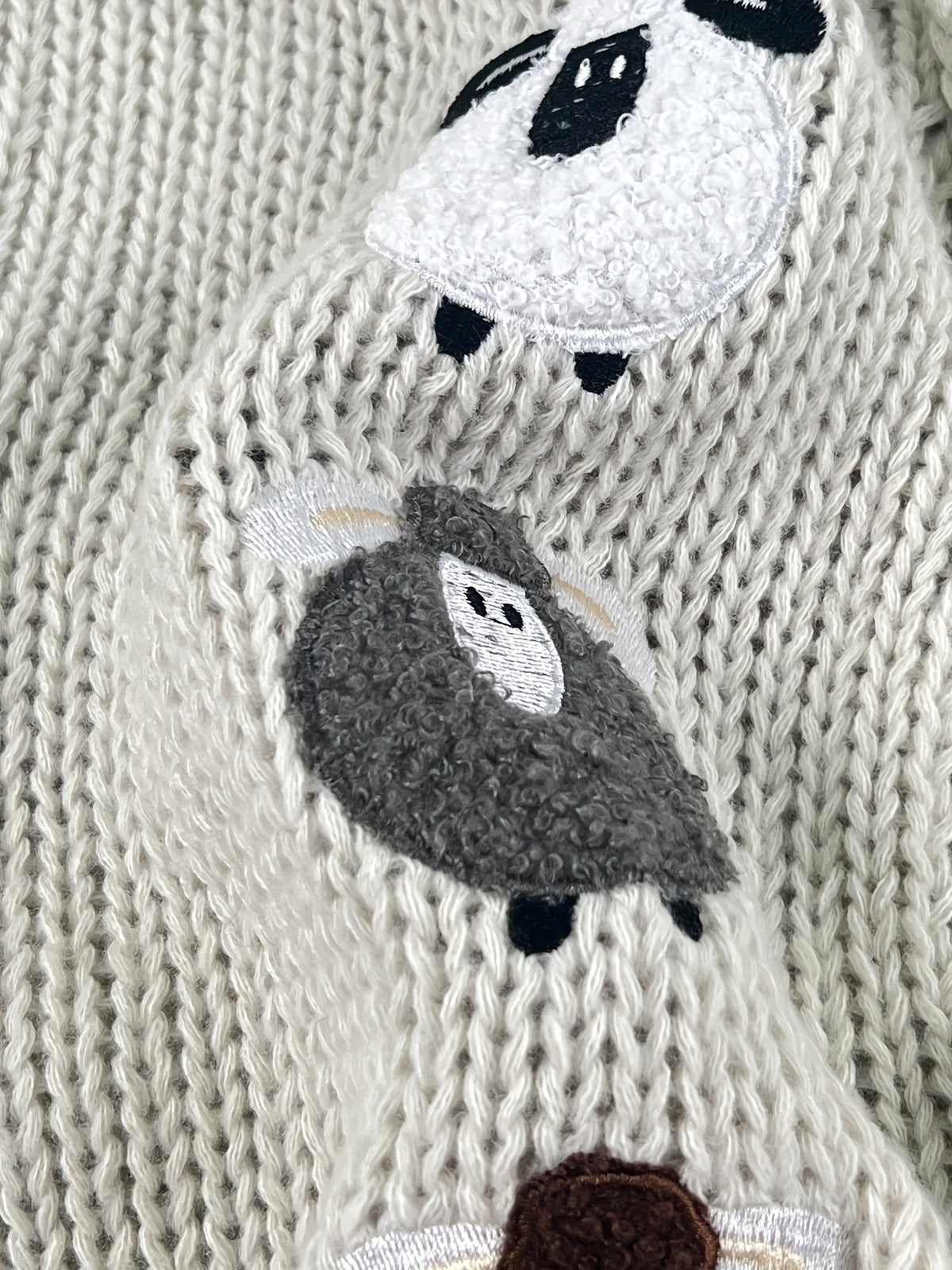Sheep Hooded Chunky Cardigan