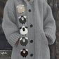 Sheep Hooded Chunky Cardigan