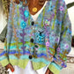 Floral Embroidered V-Neck Cardigan