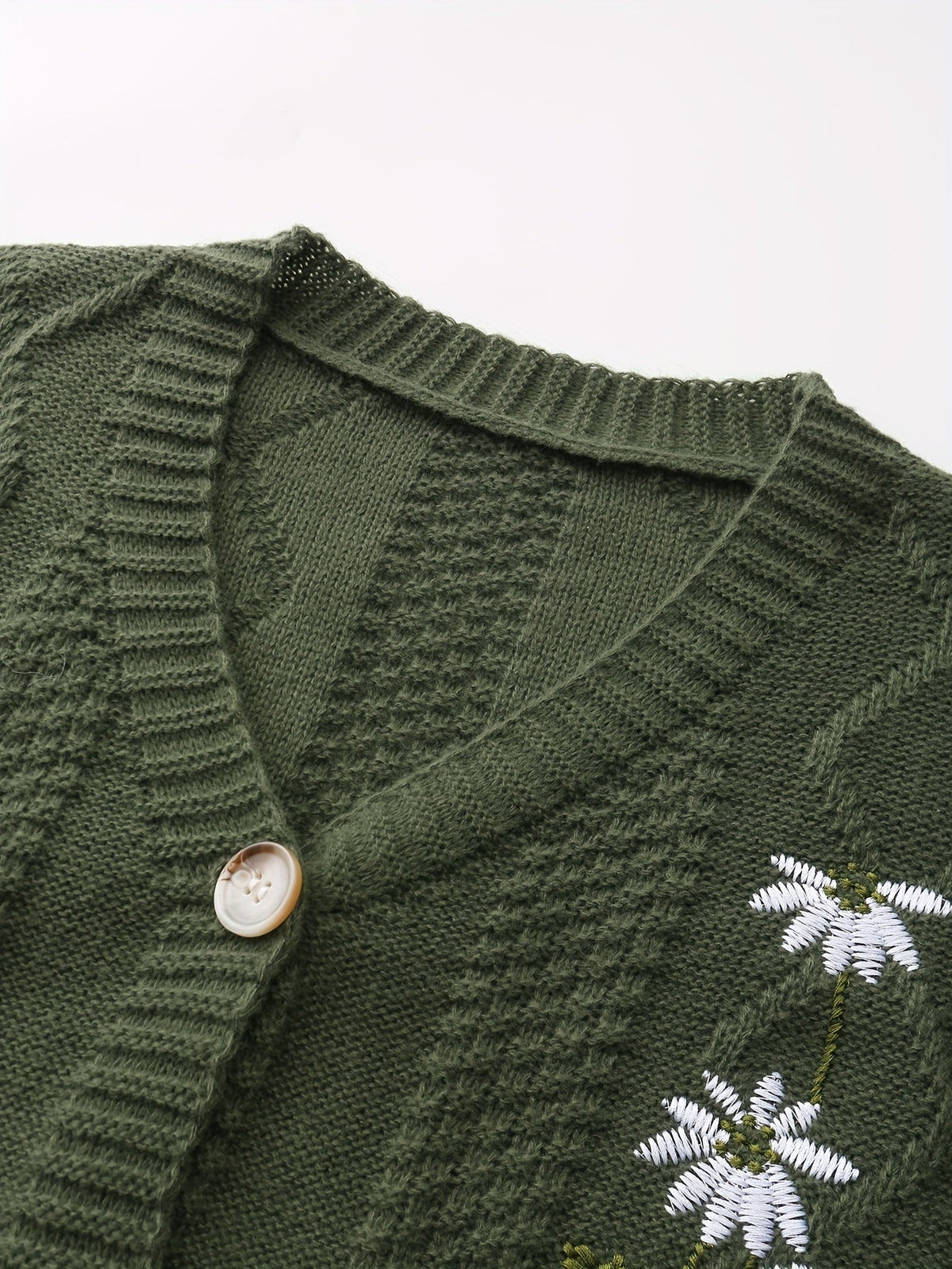 Floral Embroidered Cardigan