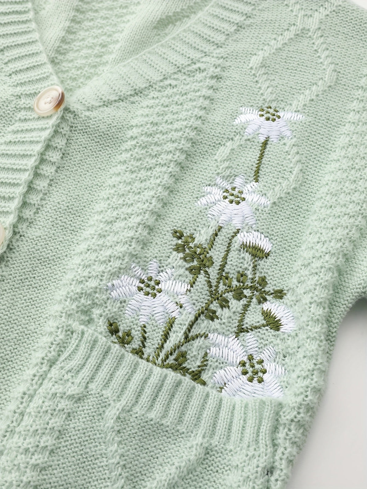 Floral Embroidered Cardigan
