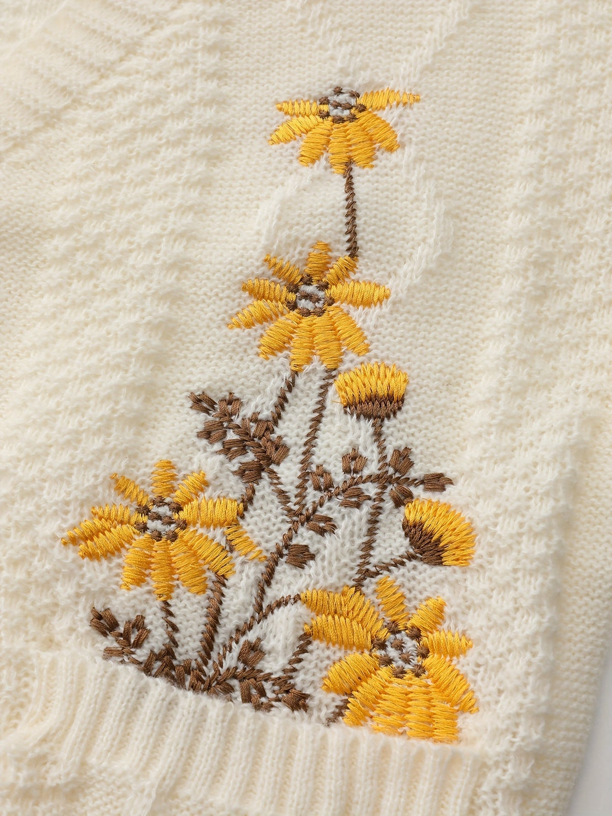 Floral Embroidered Cardigan