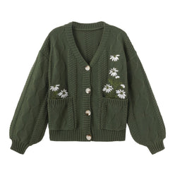 Floral Embroidered Cardigan
