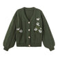 Floral Embroidered Cardigan