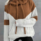 Chevron Cowl Neck Hoodie