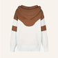Chevron Cowl Neck Hoodie