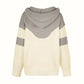 Chevron Cowl Neck Hoodie
