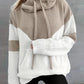 Chevron Cowl Neck Hoodie