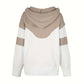 Chevron Cowl Neck Hoodie